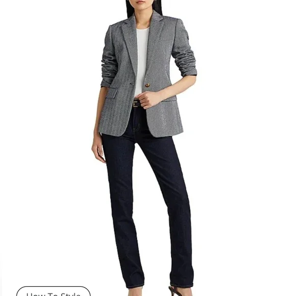 Ralph Lauren Women's Black Modern Straight Leg Jeans Sz 10 *W - Picture 2 of 7